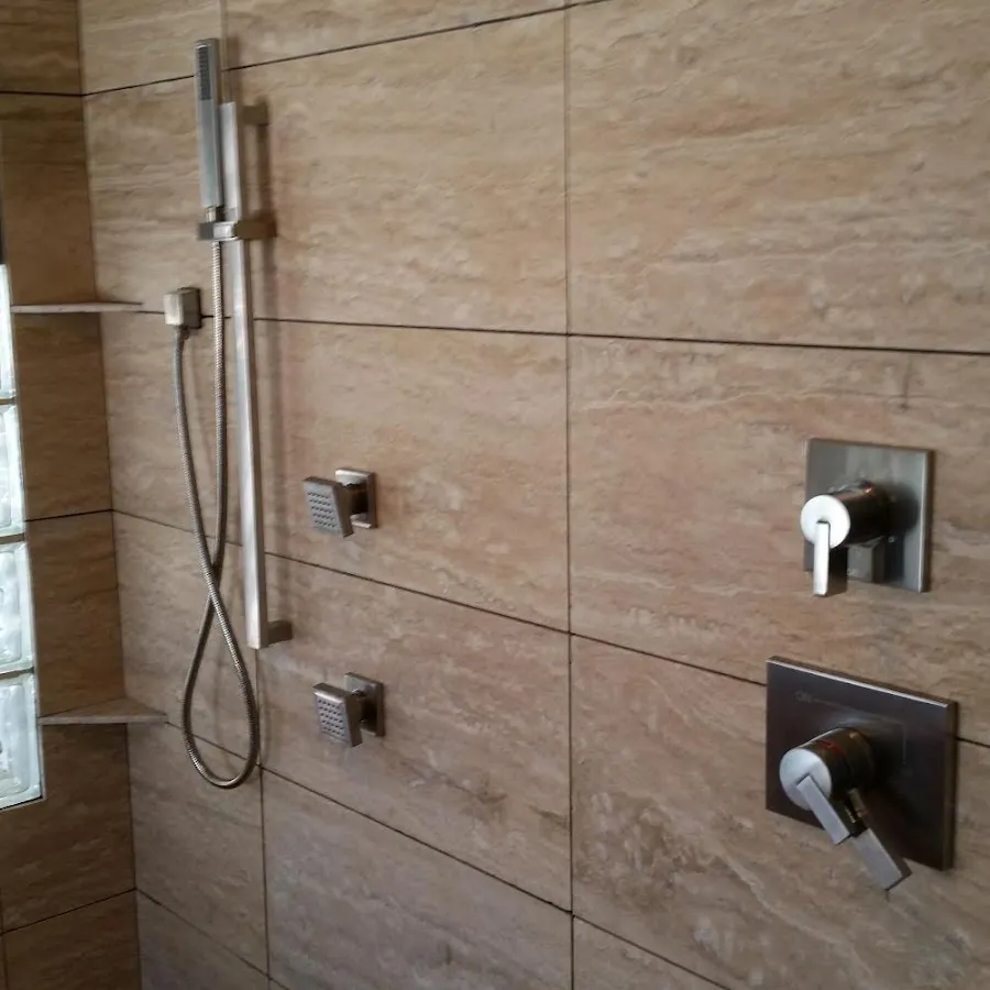 Shower fixture installation for Water Heater Replacement in Lansdale